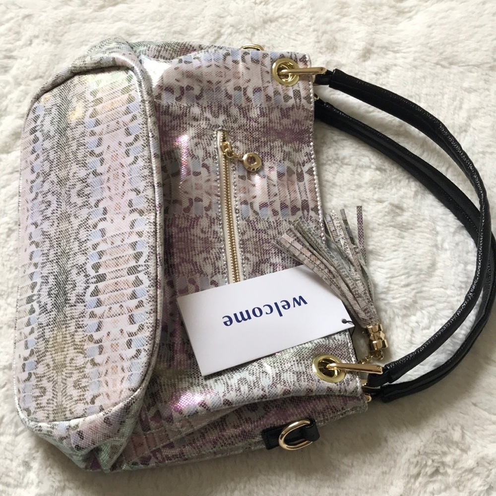 Mulpac Brand New Women’s Flower Blue Purse Handbag